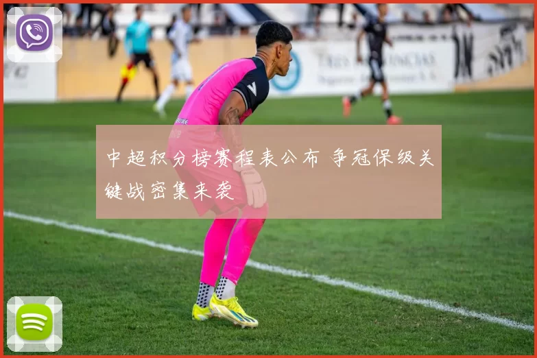 中超积分榜赛程表公布 争冠保级关键战密集来袭