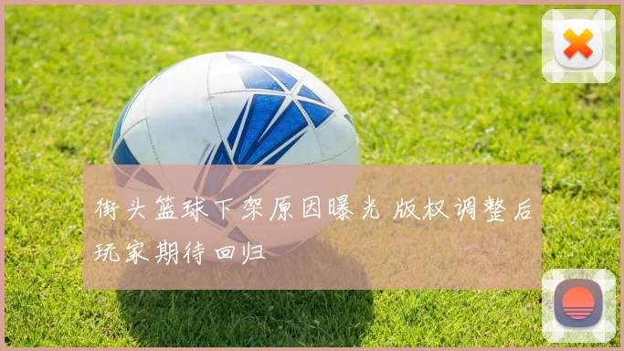 街头篮球下架原因曝光 版权调整后玩家期待回归